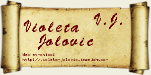 Violeta Jolović vizit kartica